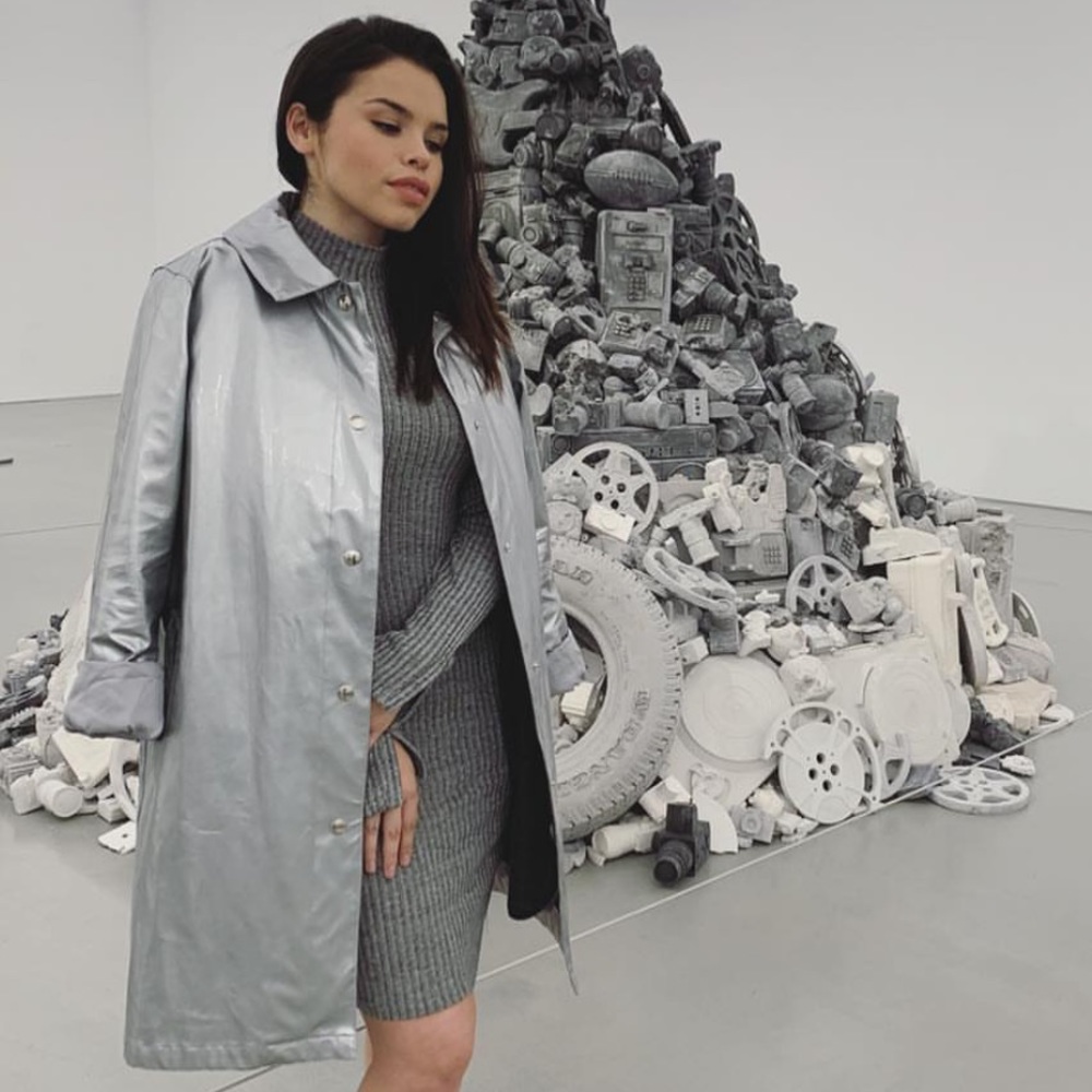 Silver Michael Kors Raincoat